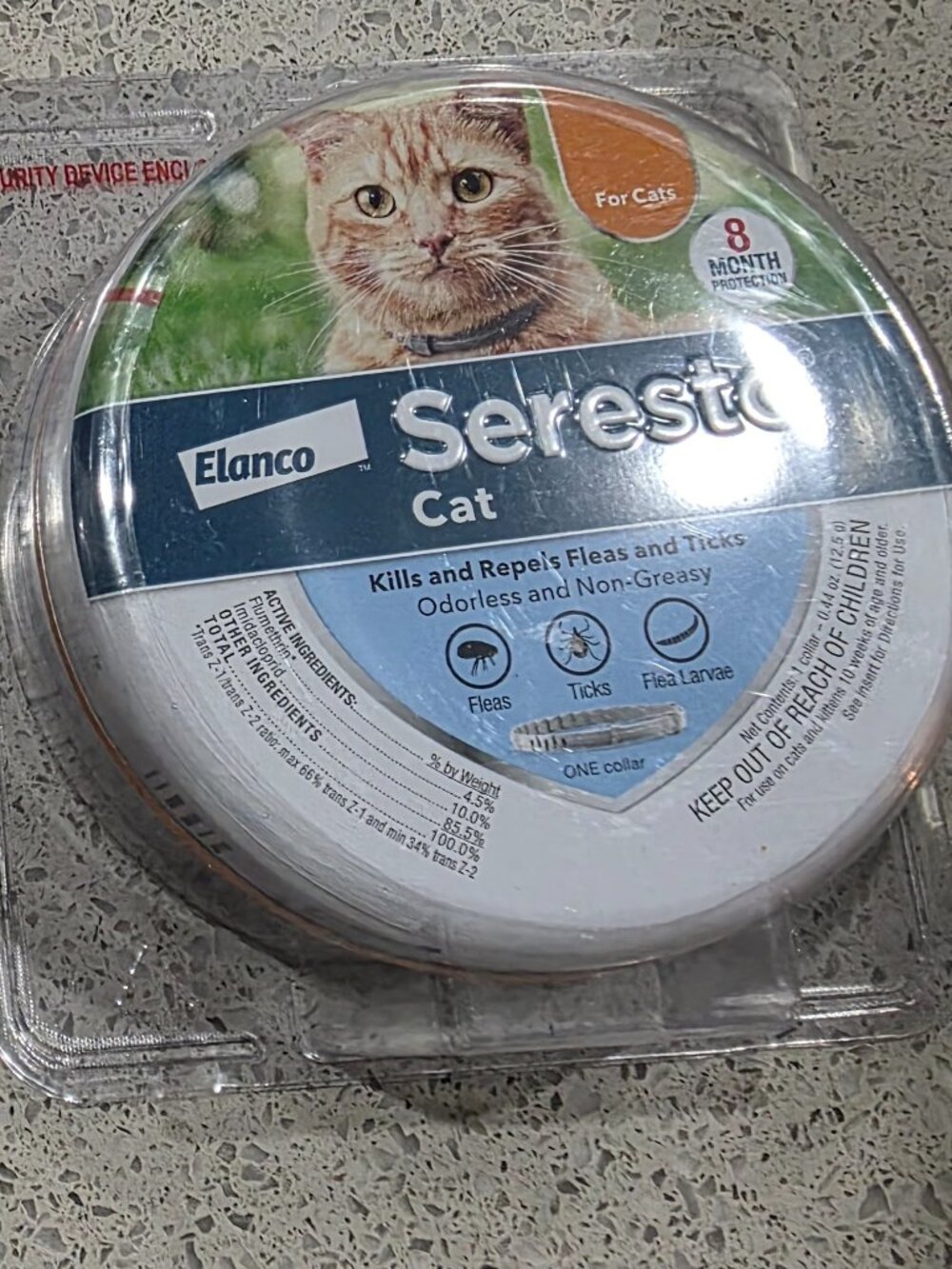 Seresto Flea & Tick Collar For Cats, Vet-Recommended, Protects for 8 Months (2 P